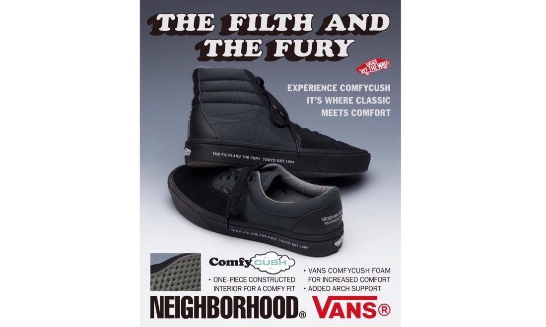 NEIGHBORHOOD x Vans 联名新作发售日期确定