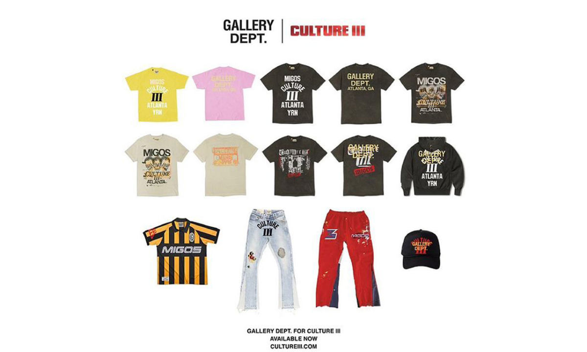 Migos 携手潮流品牌 GALLERY DEPT. 推出全新联名服饰系列