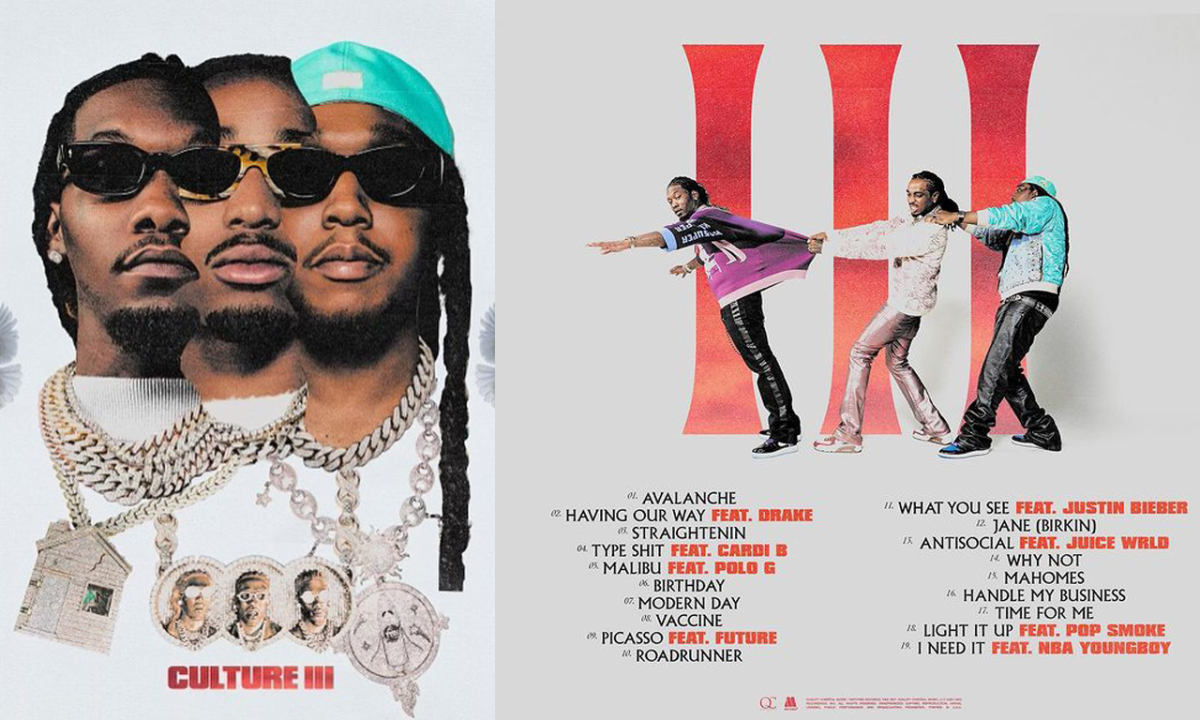 巨星助阵,Migos 新专《Culture III》歌单释出