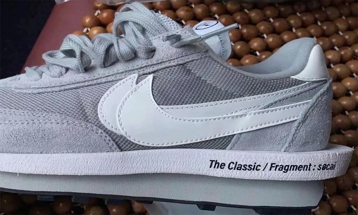 fragment design x sacai x Nike LDWaffle 全新灰白配色曝光