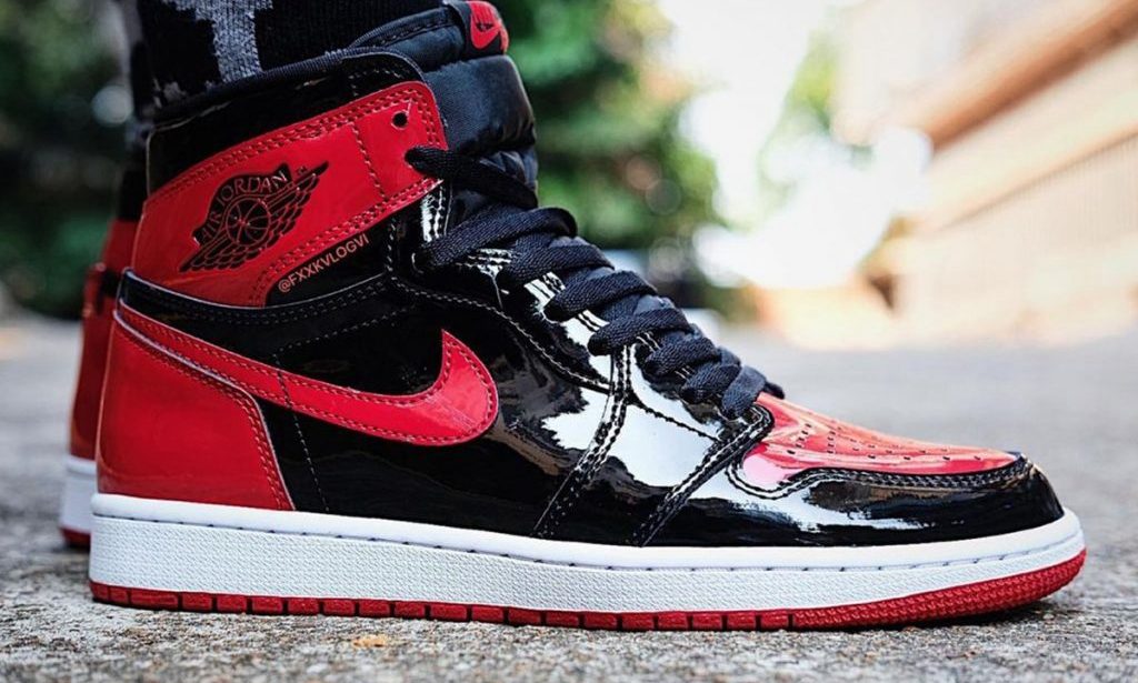 Air Jordan I High OG「Patent Bred」实物近赏