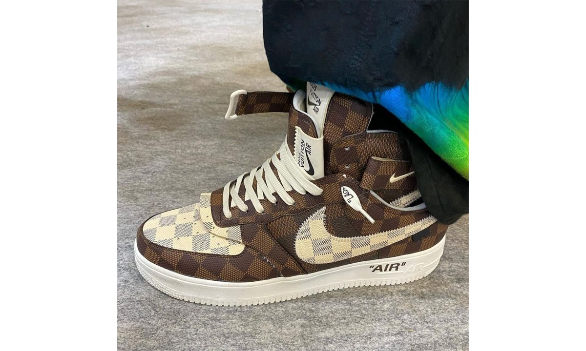 多款 LOUIS VUITTON x Nike Air Force 1 亮相 2022 春季秀场