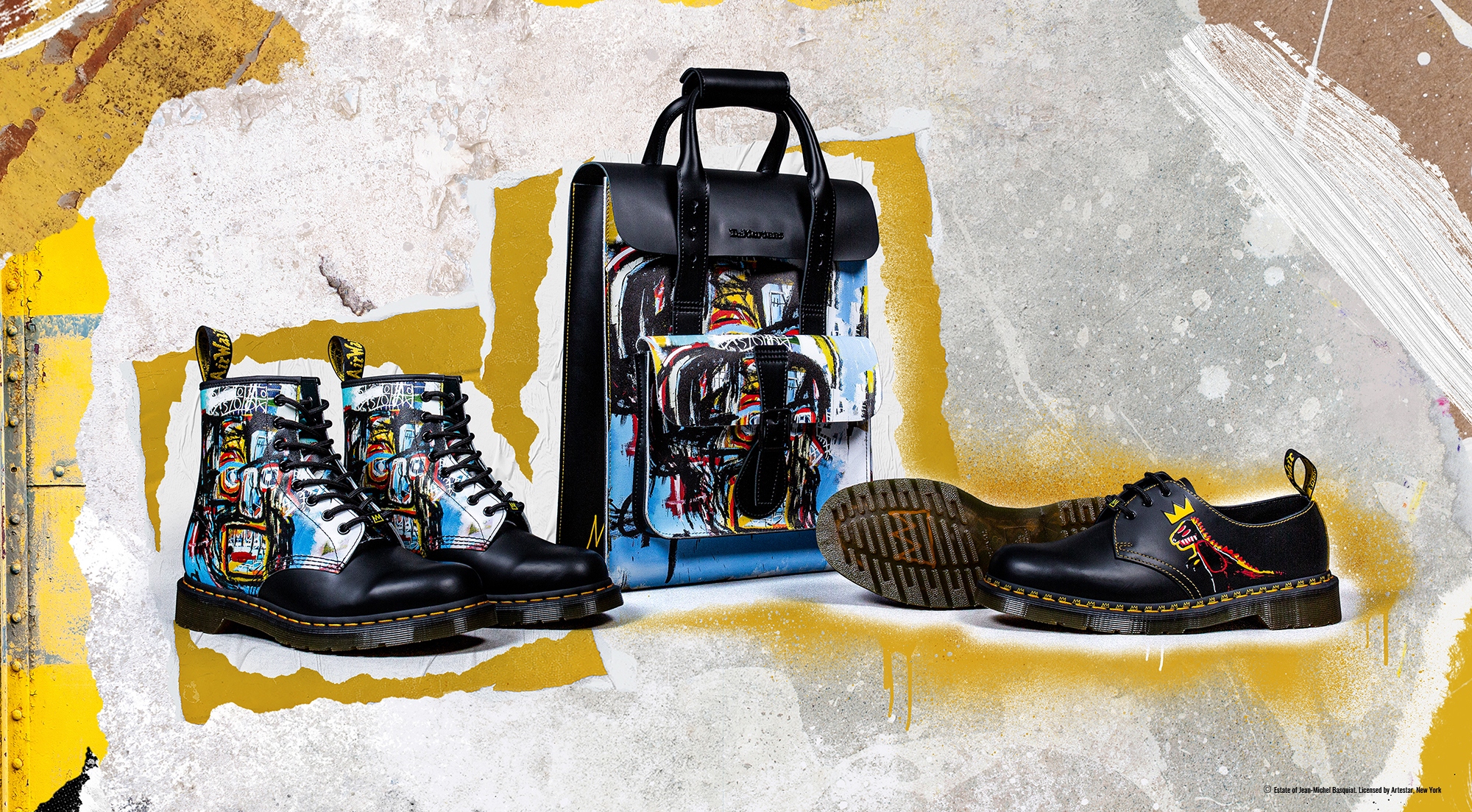 Dr.Martens 再度联合 Jean-Michel Basquiat 带来新鞋款