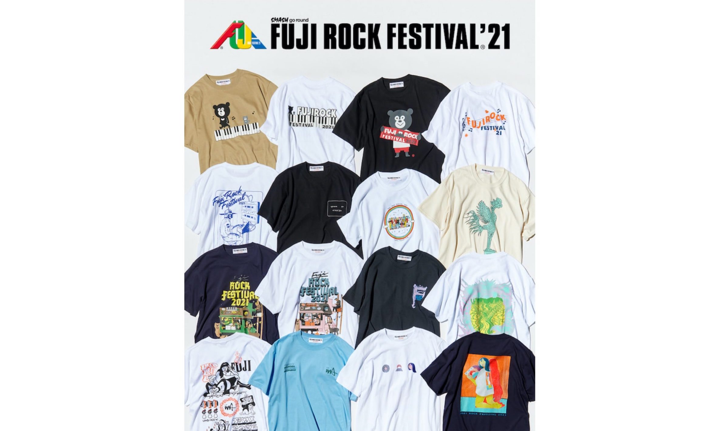 FUJI ROCK FESTIVAL’21 x BEAMS 合作 T恤系列今日开启预订