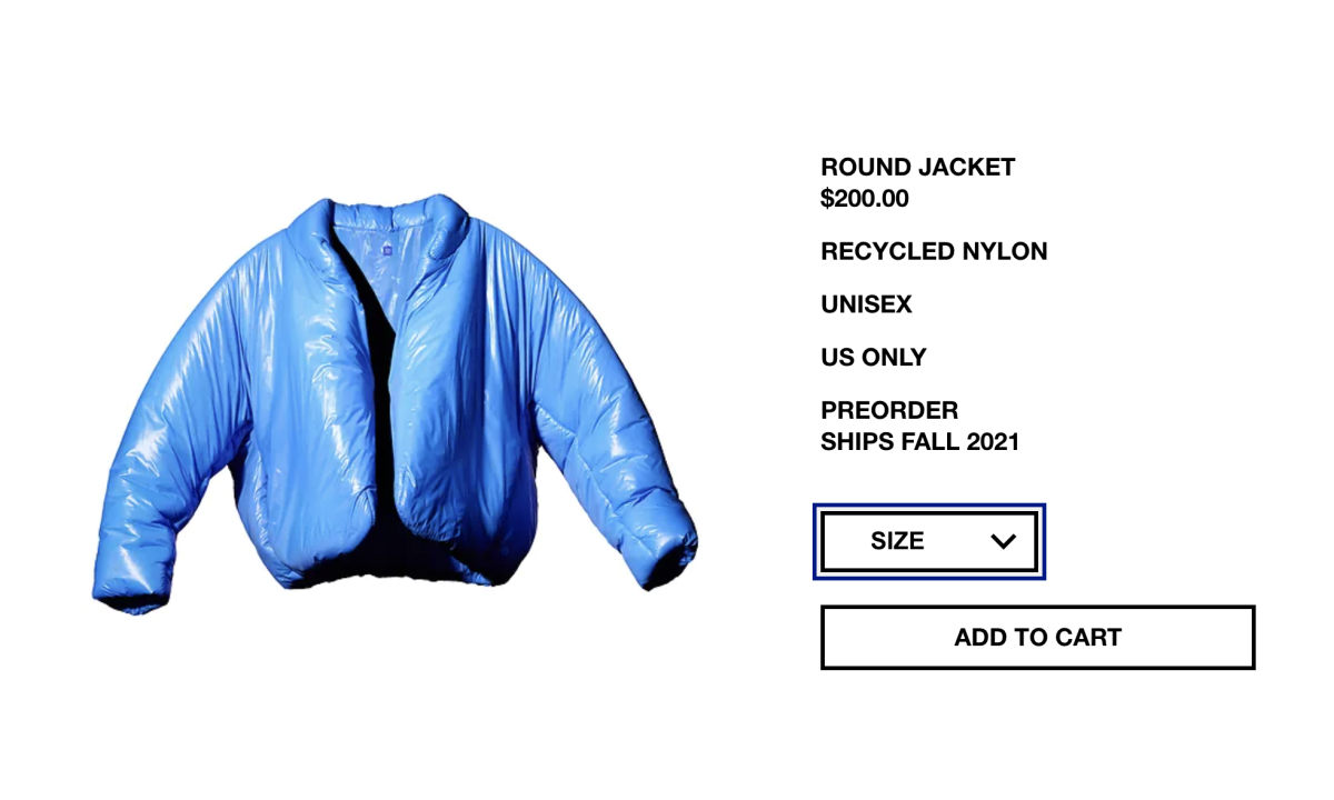 Yeezy Gap 系列首款单品突击开售