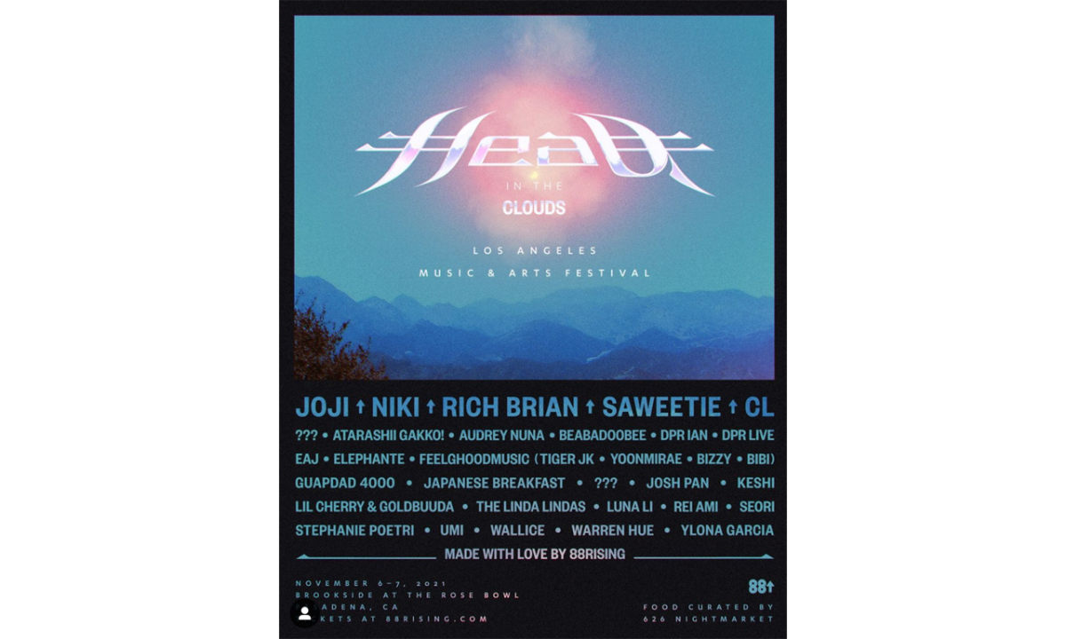 88rising 音乐节「Head in the Clouds」2021 阵容正式公布