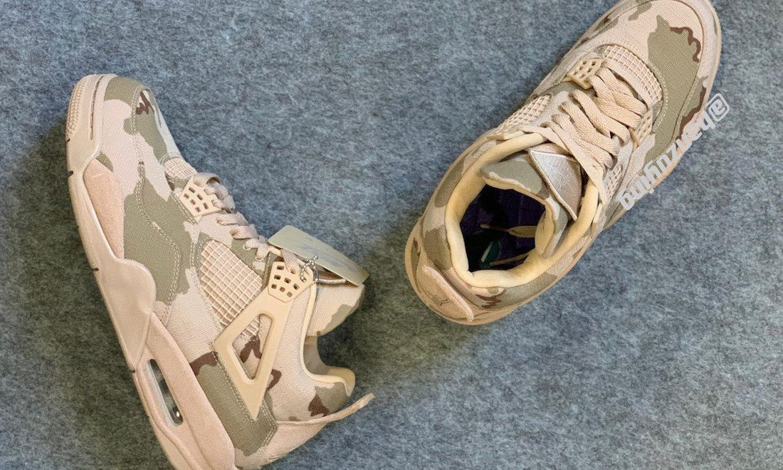 沙漠迷彩加身，抢先预览 Aleali May x Air Jordan IV