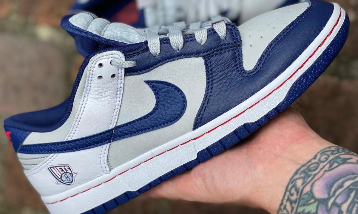 NBA x Nike Dunk Low「Brooklyn Nets」实物预览