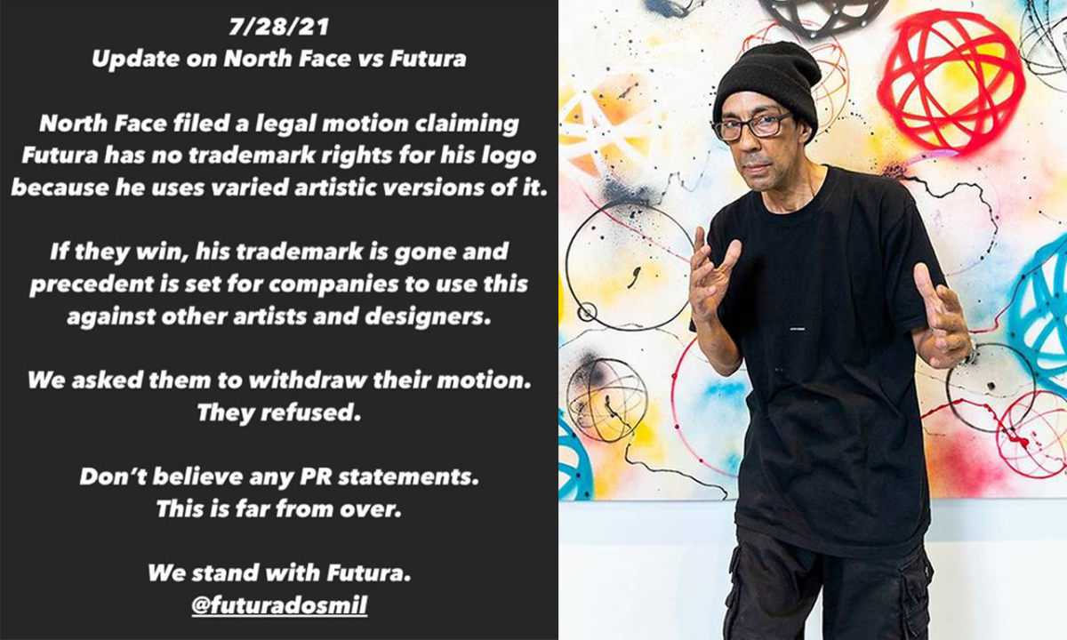 THE NORTH FACE 提交法律动议表示 Futura 不持有「原子」Logo 的商标权