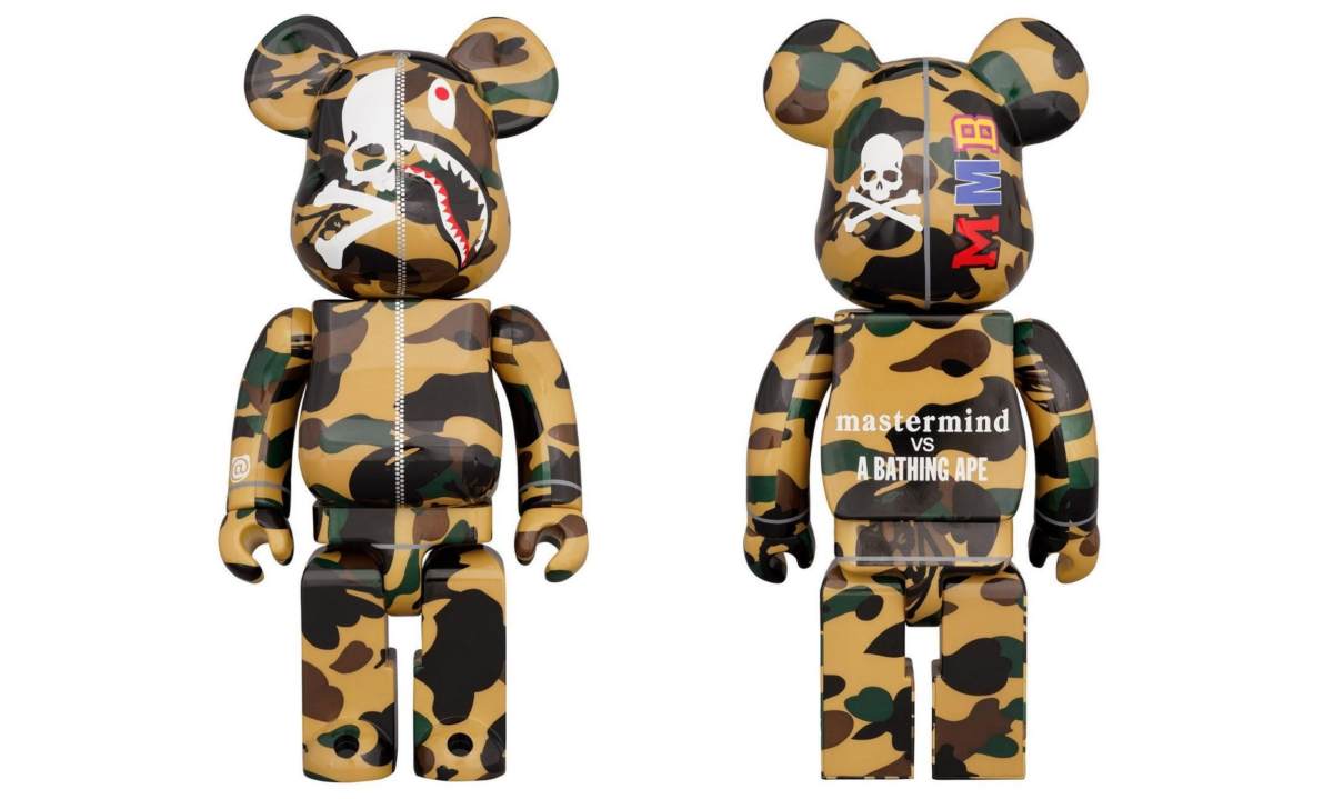 mastermind JAPAN x A BATHING APE®︎ 释出 BE@RBRICK 公仔