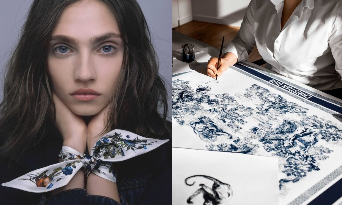 DIOR 推出 2021 秋冬系列丝巾系列