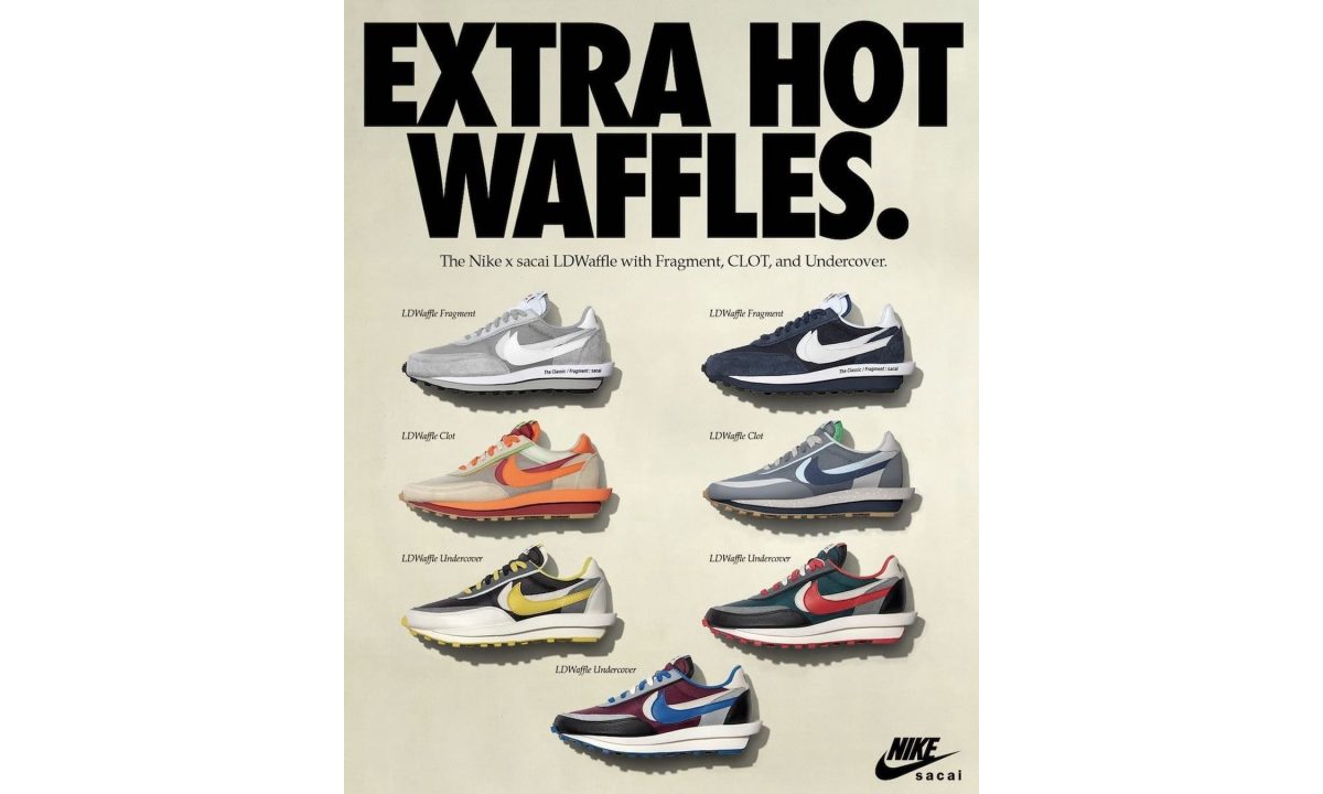 CLOT 、fragment design 、UNDERCOVER 携手 sacai 与 Nike LDWaffle 新作系列即将登场