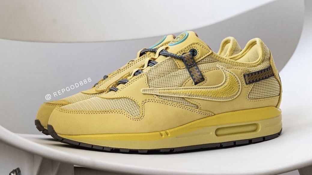 Travis Scott x Nike Air Max 1「Wheat」细节图曝光