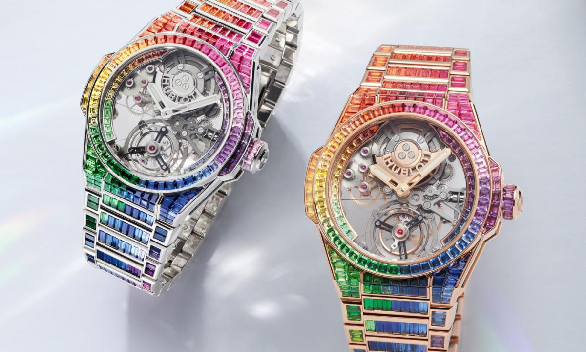 「彩虹」天花板？宇舶发布全彩 Big Bang Tourbillon 陀飞轮腕表