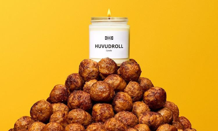 IKEA 释出 HUVUDROLL 肉丸味香氛蜡烛