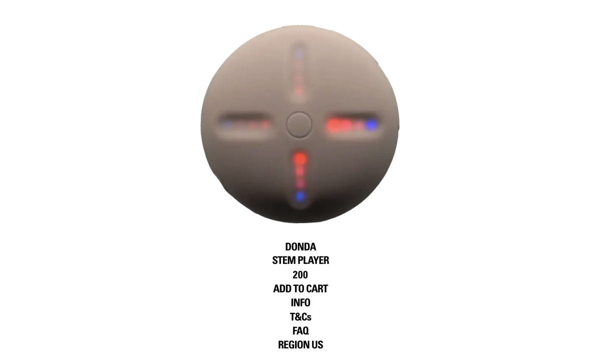 Kanye West 发售 DONDA STEM PLAYER 播放器