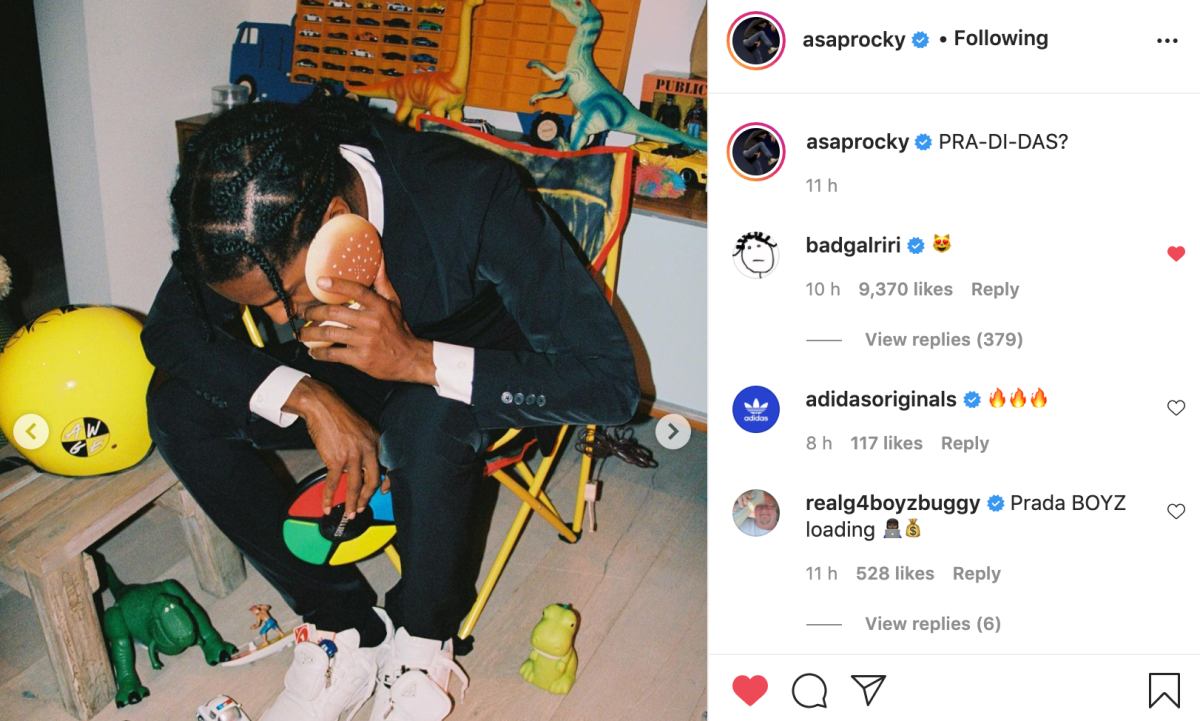 A$AP Rocky 曝光 PRADA x adidas 全新联名款 Forum