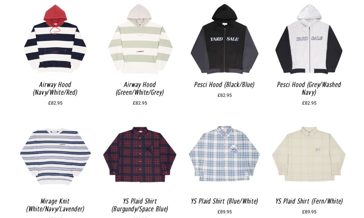 Yardsale 2021 秋季系列现已上线