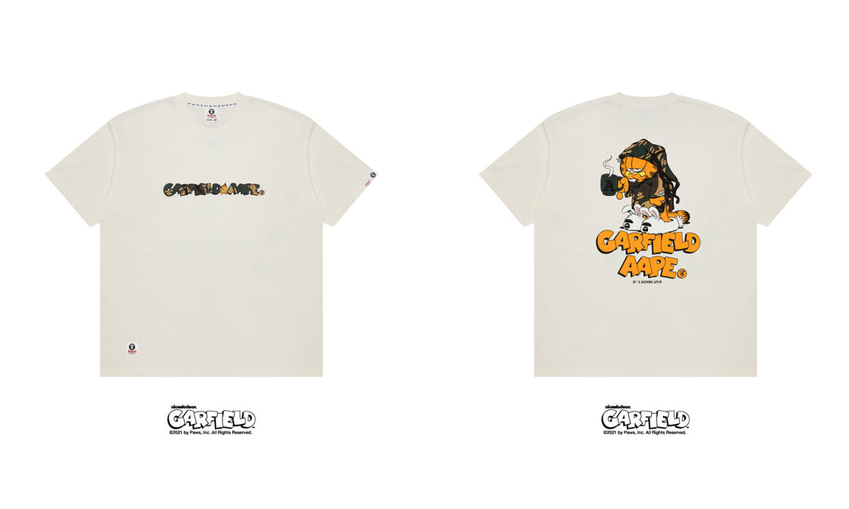 猿人和咖啡猫的联乘？AAPE × GARFIELD 系列发布