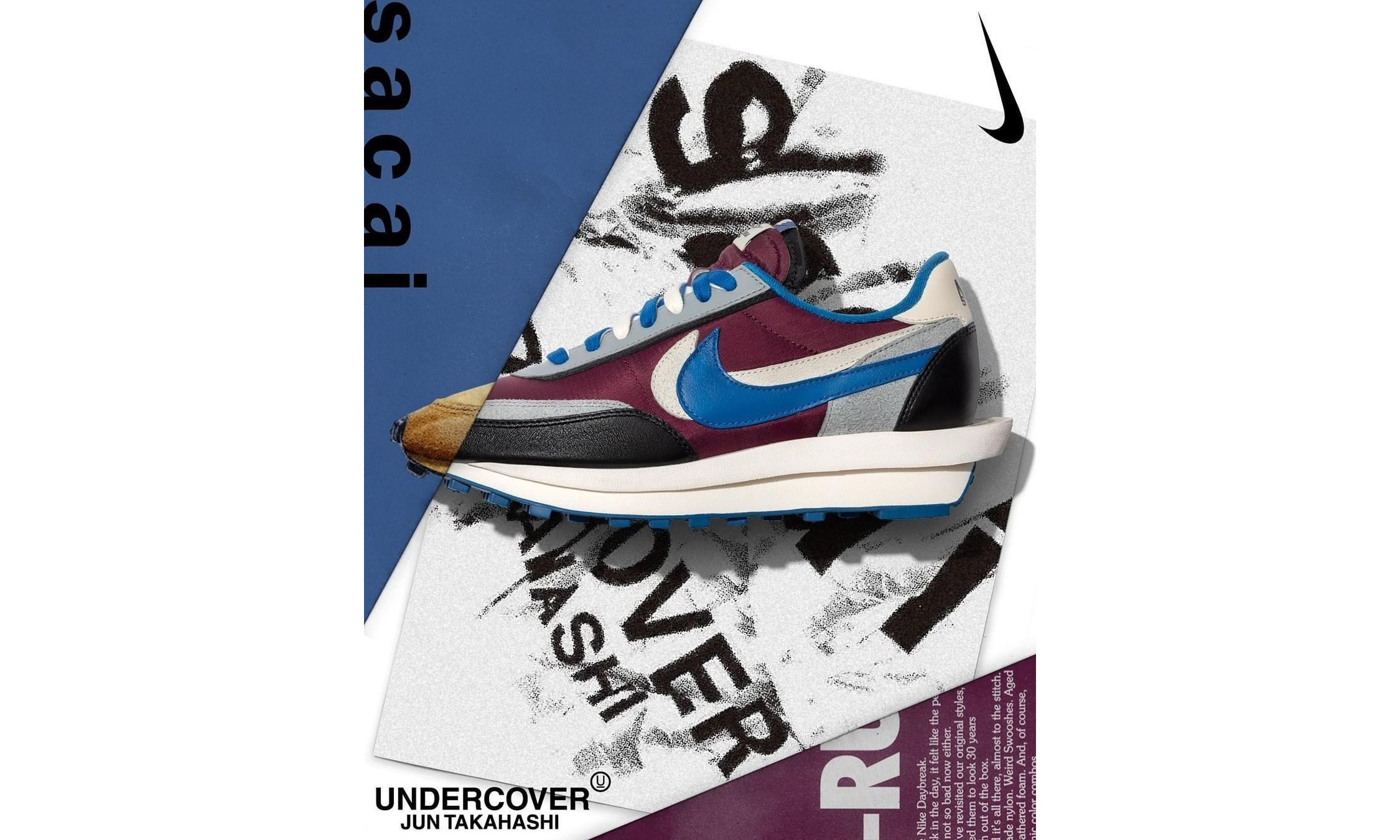 sacai x UNDERCOVER x Nike LDWaffle 发售日期确定