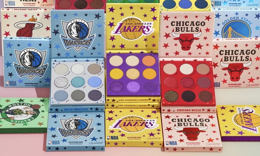 NBA 携手 Colour Pop 首次推出彩妆系列