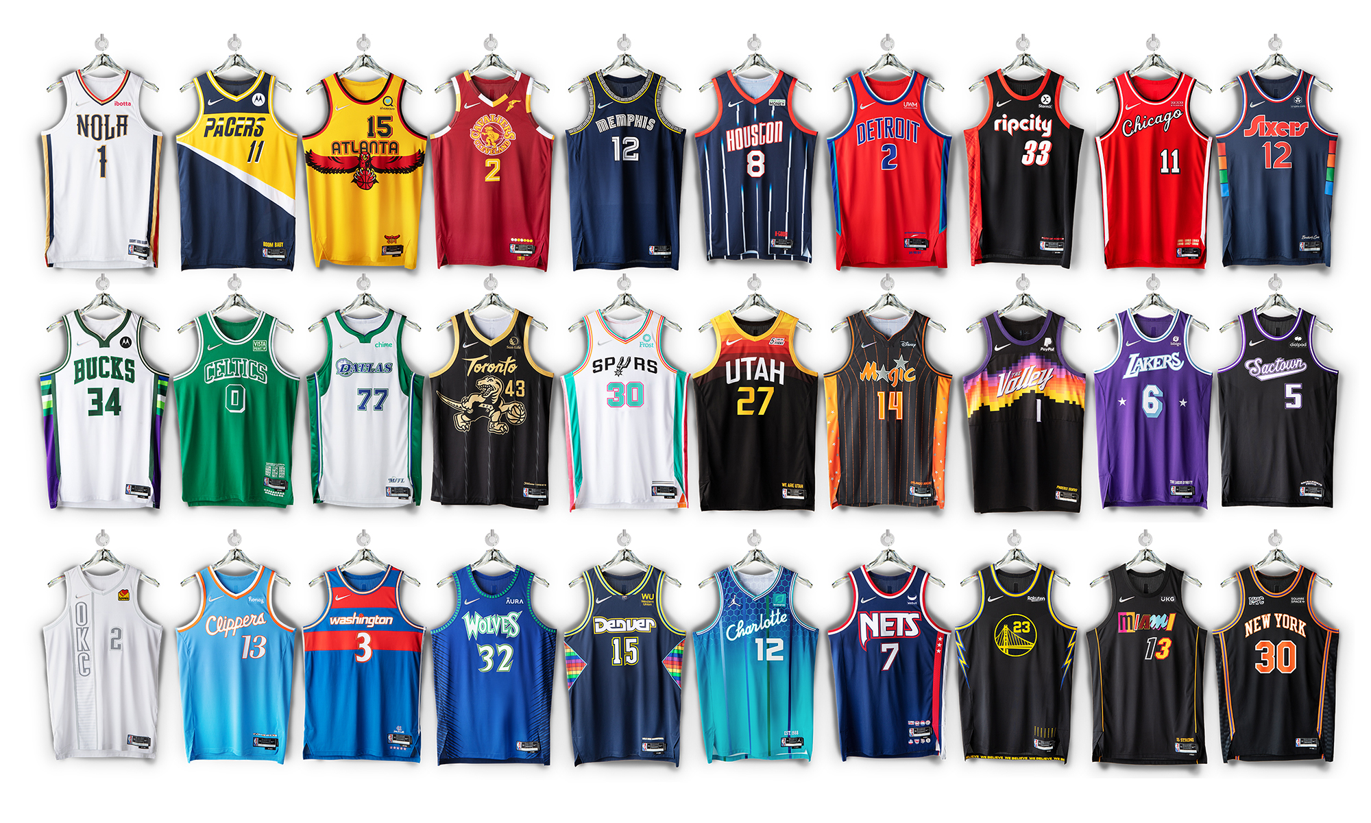 Nike 发布 NBA 75 周年城市版限定球衣