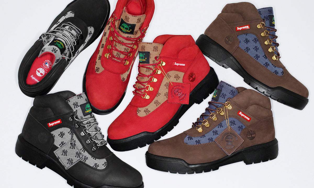 Supreme x Timberland x New York Yankees 联名鞋款发布