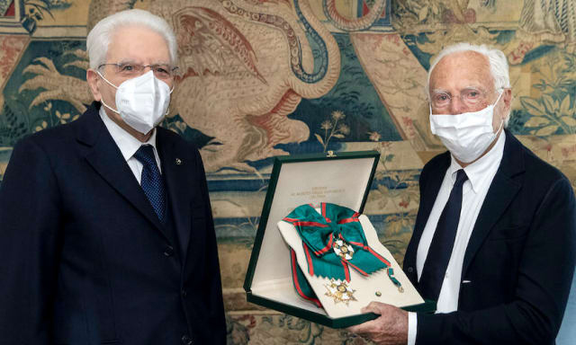 Giorgio Armani 荣获意大利共和国最高荣誉勋章