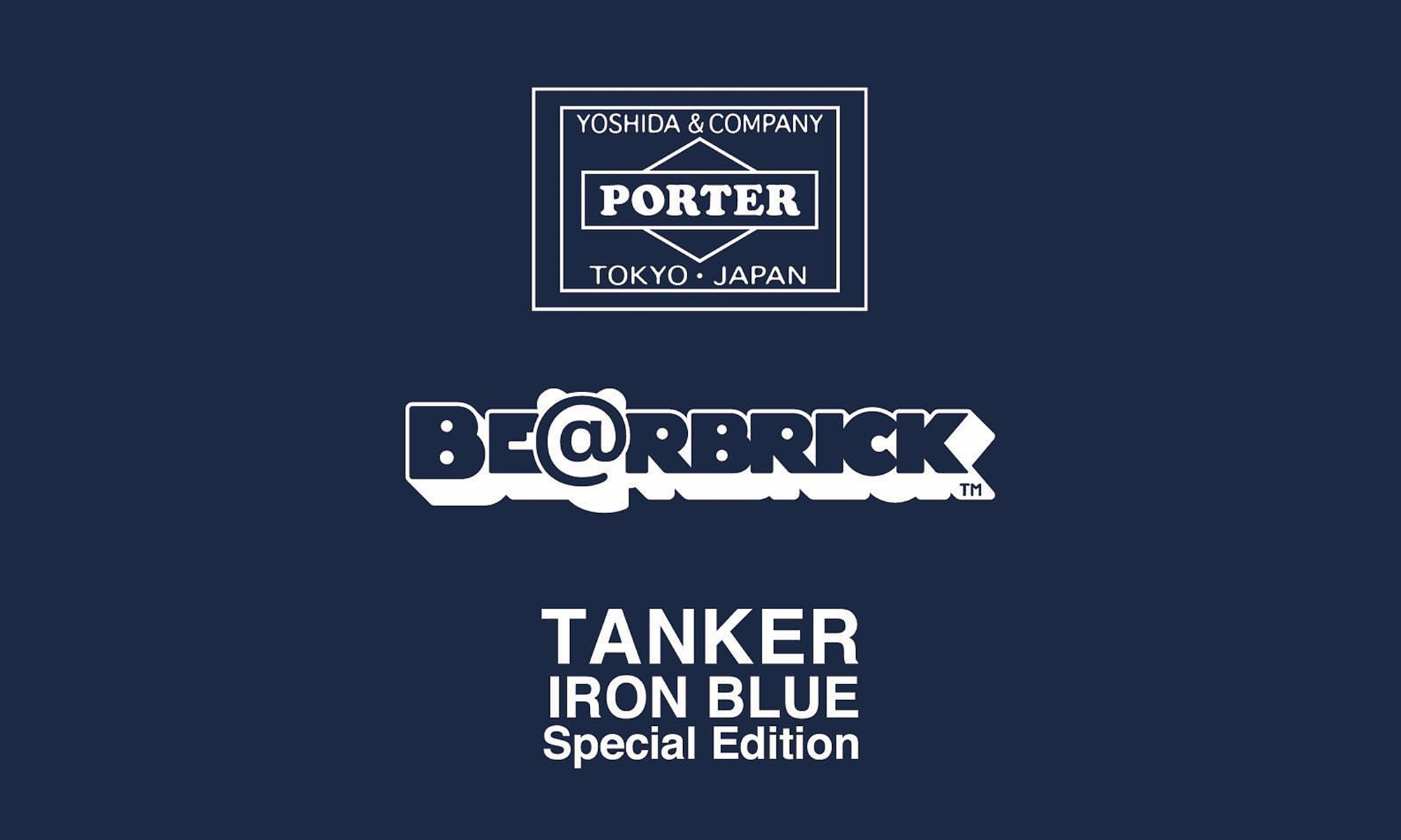 PORTER x BE@RBRICK TANKER IRON BLUE 特别版即将发售