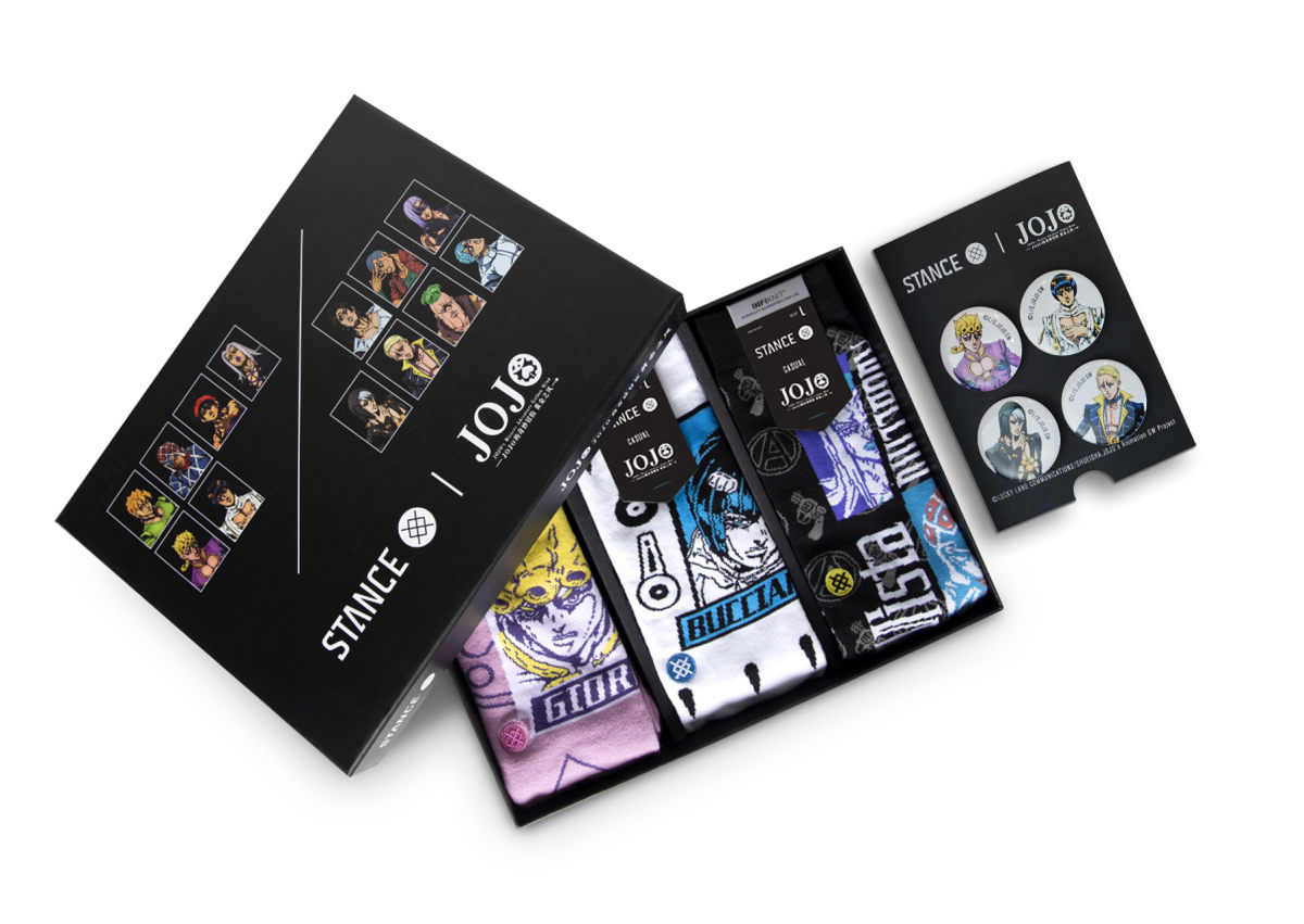 STANCE x《JOJO 的奇妙冒险 黄金之风》推出联名袜款