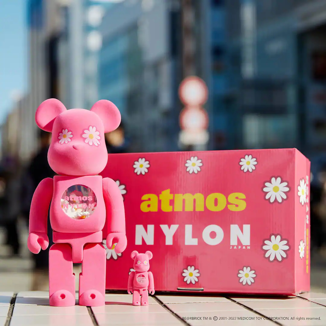 atmos PINK x NYLON JAPAN 合作推出Pink BE@RBRICK – NOWRE现客