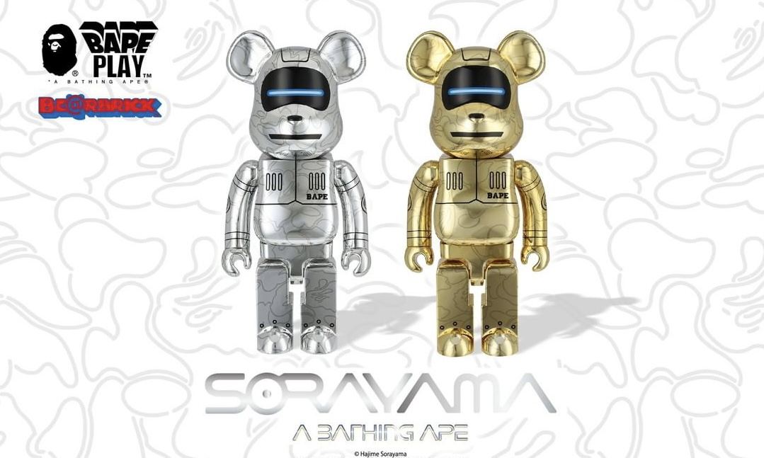 空山基 x A BATHING APE® 联手打造 BABY MILO® BE@RBRICK