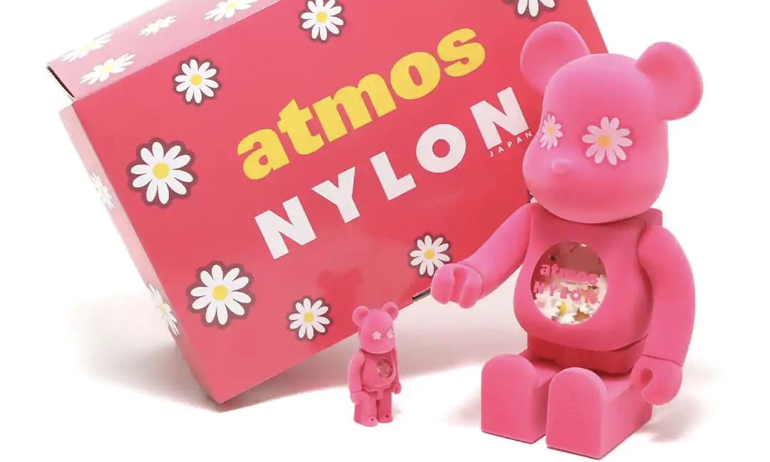 atmos PINK x NYLON JAPAN 合作推出 Pink BE@RBRICK