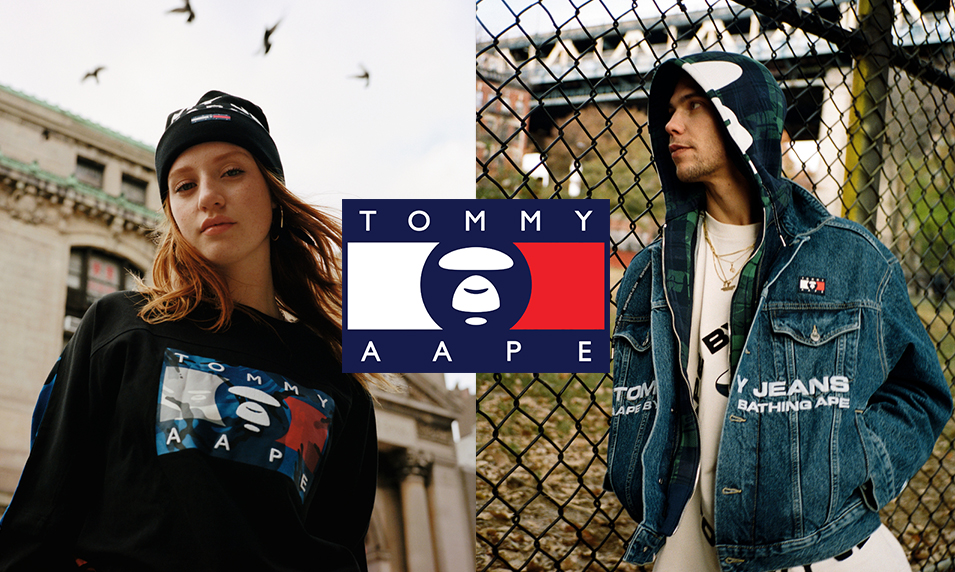 当猿人头遇上「美式复古」，Tommy x AAPE 带你重回 90 年代