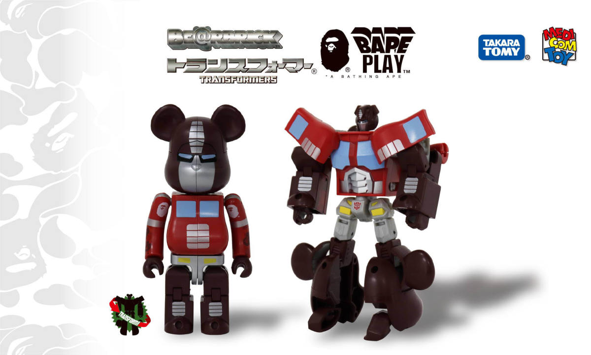BAPE® x BE@RBRICK x TRANSFORMERS 推出 200% 公仔