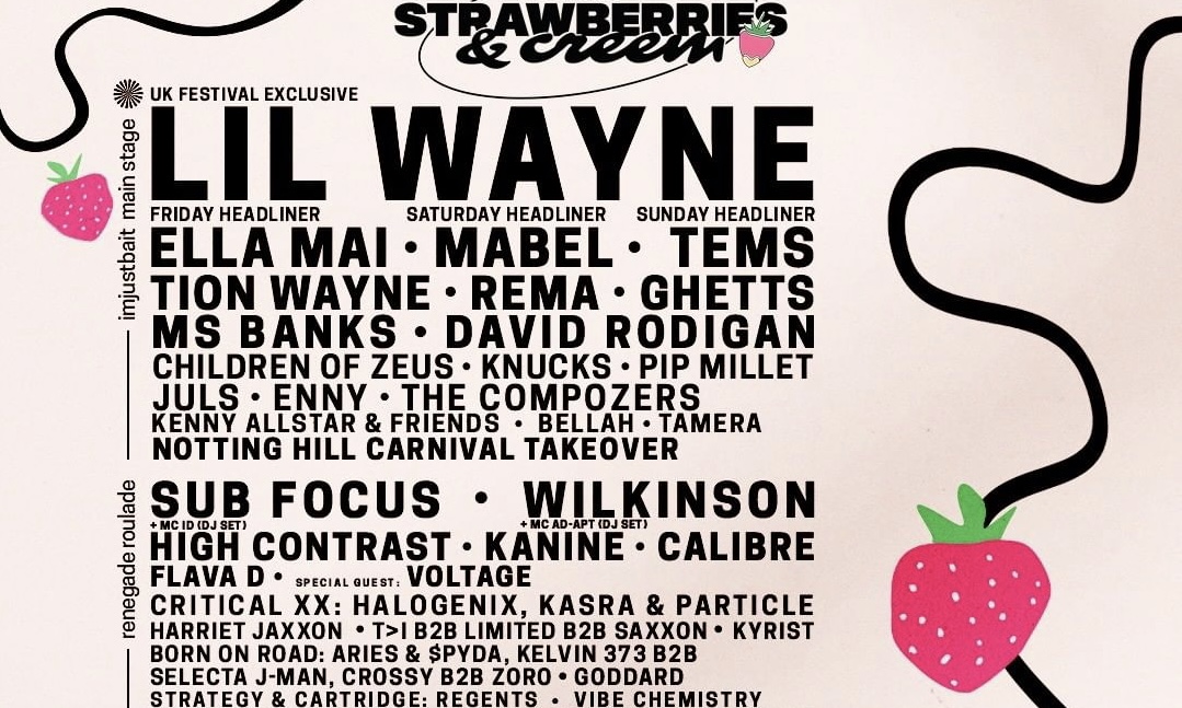 英国 Strawberries & Creem 音乐节 2022 全阵容公布