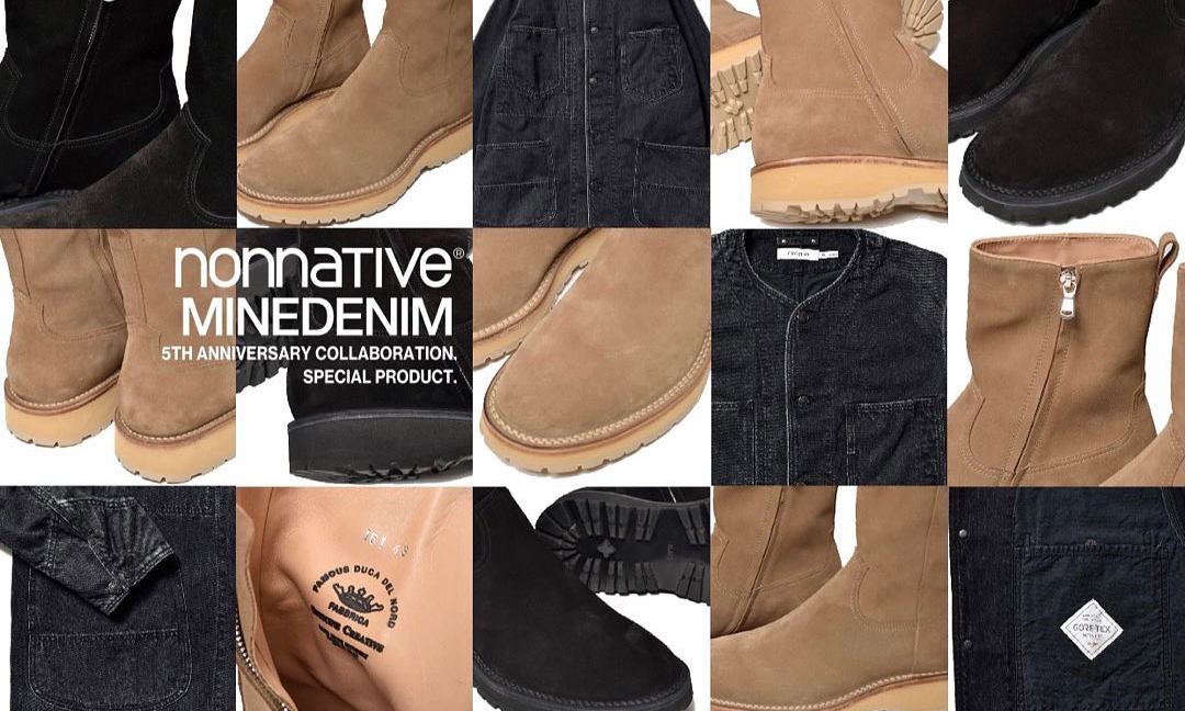 nonnative x MINEDENIM 特别合作系列迎来发售
