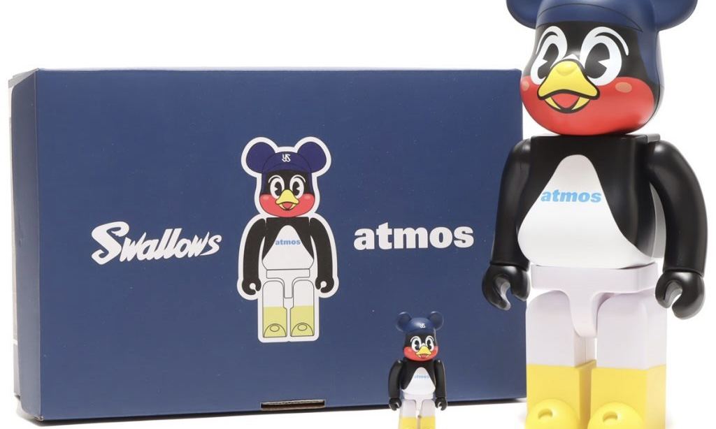 atmos x Tokyo Yakult Swallows 推出合作款 BE@RBRICK 公仔