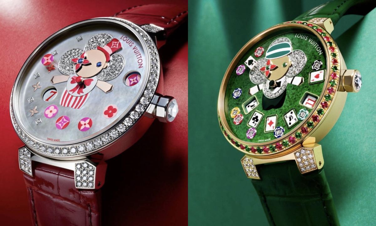 LOUIS VUITTON 全新高级腕表「Tambour Slim Vivienne Jumping Hour」亮相
