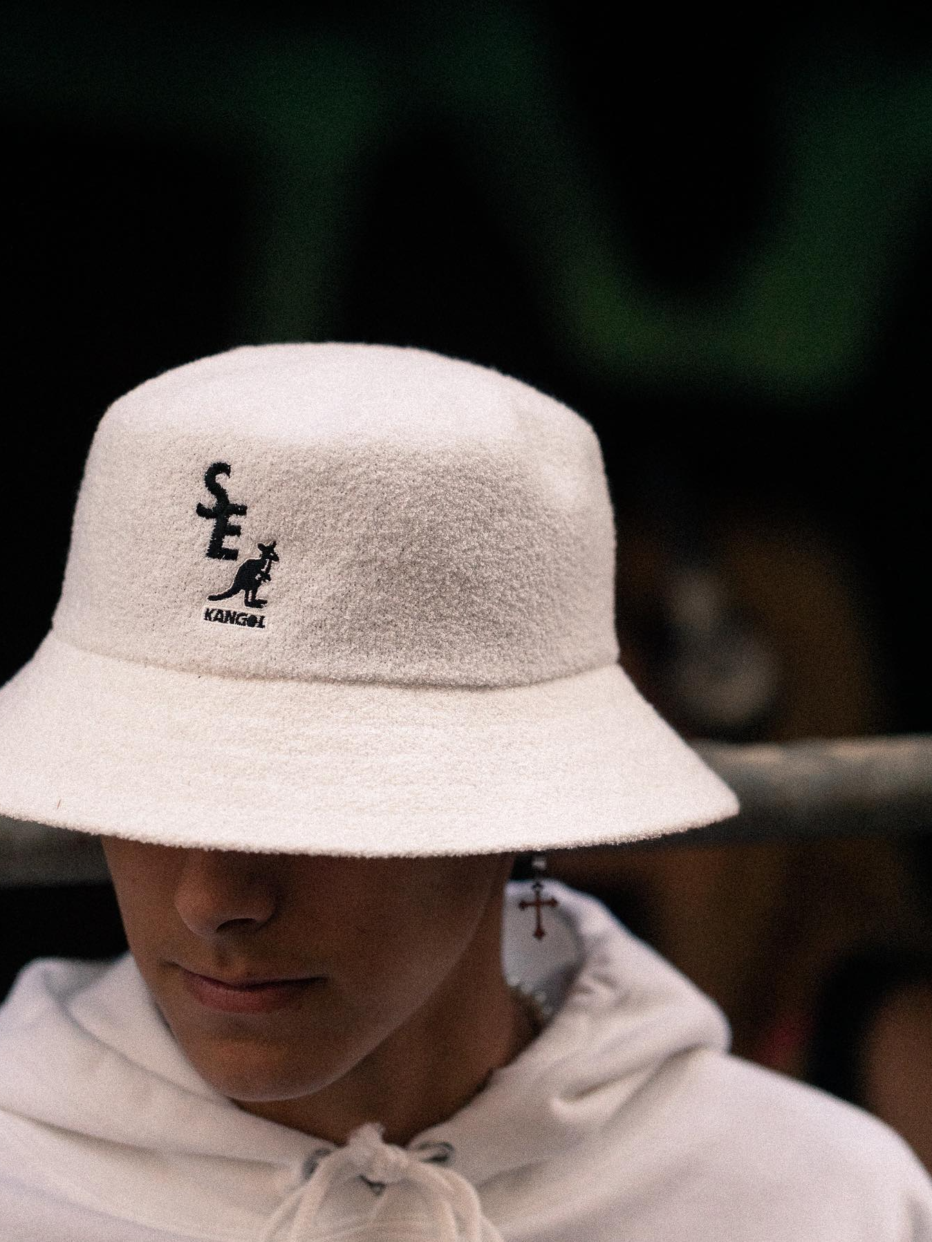 人気SALE】 KANGOL×windandsea バケットハット オリーブグリーン L