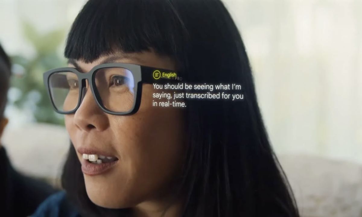 Google 模拟可翻译 AR 眼镜