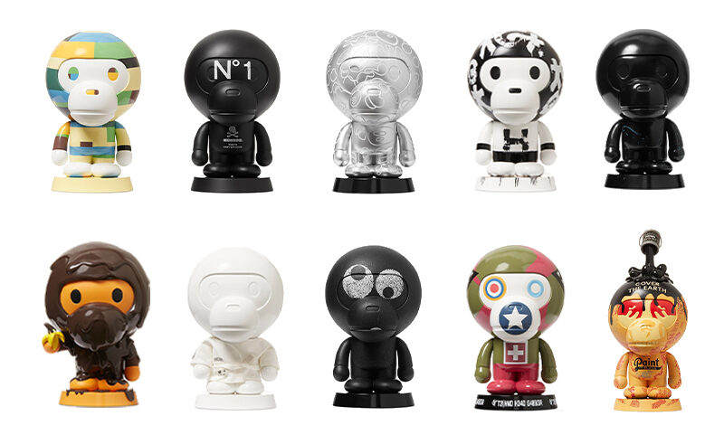BAPE® x BAIT 正式发布 8 英寸版本 25 周年 BABY MILO 公仔