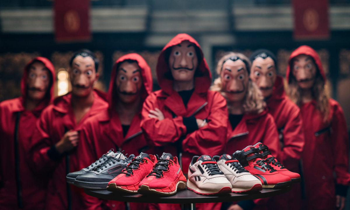 《纸房子》x Reebok 联名鞋款发布