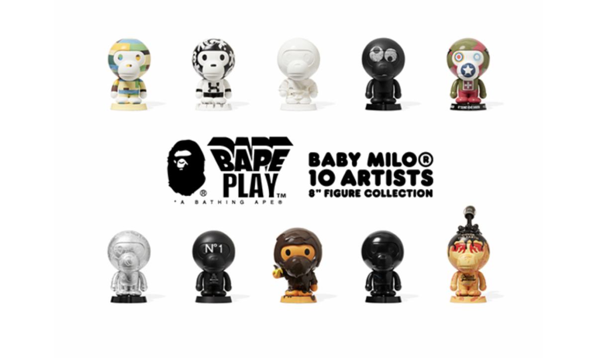 BAPE® 25 周年 BABY MILO® 系列公仔开启国内抽签发售