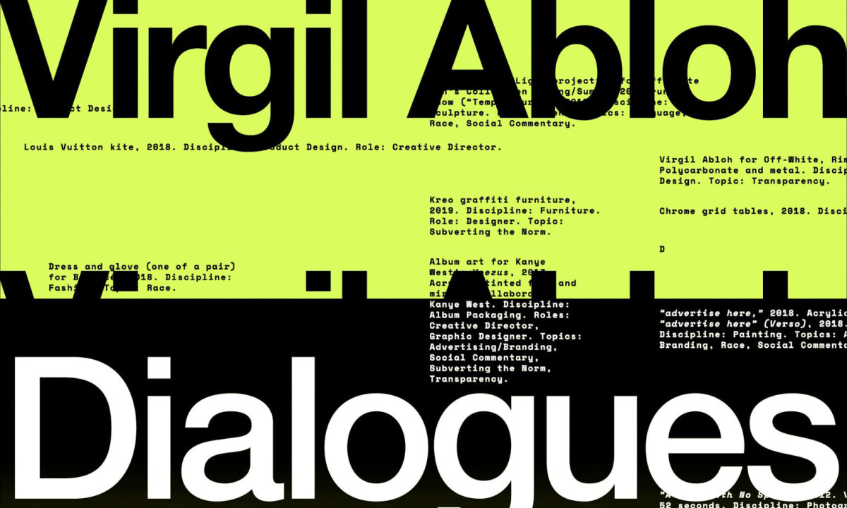 Virgil Abloh 对话合集《Dialogue》即将发售