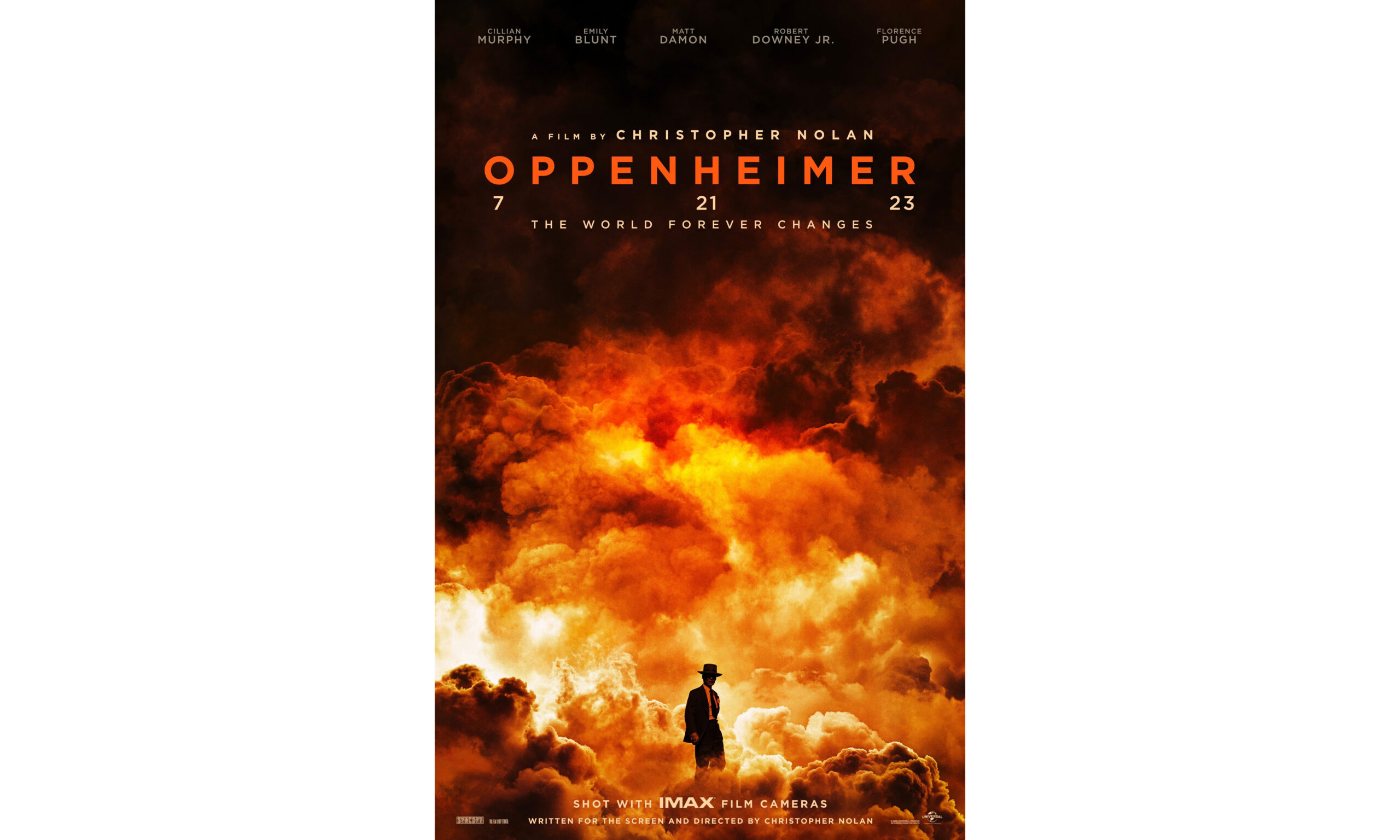 定档明年夏季，诺兰新片《奥本海默》海报释出