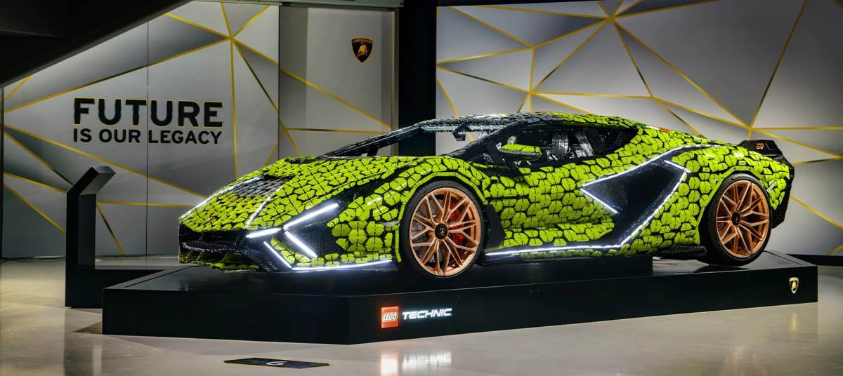 不止于微缩模型，基于 LEGO 打造 1:1 LAMBORGHINI Sián 超跑