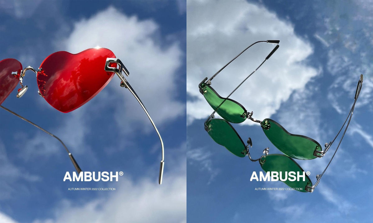 AMBUSH 限定款心型墨镜发布