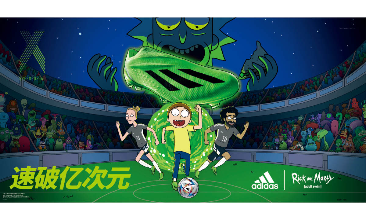 adidas 联手《瑞克和莫蒂》推出 X SPEEDPORTAL 足球鞋