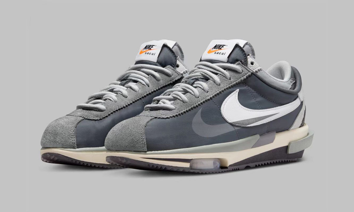 sacai x Nike Cortez 4.0「Grey」官图释出